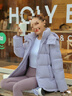 波司登（BOSIDENG）【小蠻腰】25新羽絨服女短商場(chǎng)同款90絨可脫卸帽收腰顯瘦保暖外套 丁香草紫6435 M 165/88A 體重約110-120斤 曬單實(shí)拍圖