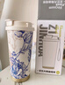 大卡保溫杯男女士便攜316不銹鋼陶瓷覆層咖啡杯高顏值吸管雙飲水杯子 白山玫【陶瓷覆層+茶倉】520ML 曬單實(shí)拍圖
