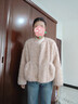 香影【咩咩絨】粉色小香風(fēng)短外套女2025冬季新款圓領(lǐng)毛絨仿生皮草 銀牡丹色 M 160/84A/95-110斤 曬單實(shí)拍圖