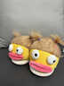 葉余棉拖鞋女冬季外穿居家卡通丑萌保暖毛毛絨防滑搞怪包頭拖鞋男冬款 頭發(fā)需自己扎丨黃色丨包頭搞怪丫頭 35-36 36/37碼(適合) 曬單實(shí)拍圖