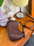 CinvaiKrose小c&k牛皮包包女2026新款女士斜挎包單肩包餃子包輕奢生日禮物 咖啡色【節日禮物可代寫(xiě)賀卡】 曬單實(shí)拍圖