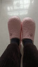 防水棉拖鞋男外穿防滑居家情侶包跟保暖毛絨棉拖鞋女情侶秋冬棉拖 粉色【小熊棉鞋】 40-41 曬單實(shí)拍圖