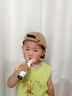 brushbaby兒童專用電動牙刷兩歲3歲6歲12歲以上定時保護(hù)軟毛聲波磁吸充電 熊貓款【2年質(zhì)?！?主機(jī)+3刷頭 曬單實拍圖