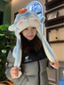 趣木也秋冬帽子女卡通企鵝可愛(ài)冬季新款雷鋒帽毛絨加厚保暖耳朵會(huì )動(dòng)護耳 灰色企鵝腳丫 曬單實(shí)拍圖