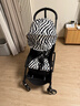 Stokke【楊佑寧同款】YOYO3 6+ 全能型推車(chē)折疊遛娃輕便嬰兒車(chē)可坐可躺 【狂野系列】YOYO3 6+斑馬紋坐墊 黑色車(chē)架 曬單實(shí)拍圖