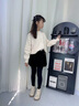 優(yōu)優(yōu)1點(diǎn)（Yoyo one）女童冬季套裝2025新款中大童冬天洋氣毛衣兒童秋冬百褶裙女孩裙子 19717米白 160 160cm 曬單實(shí)拍圖