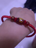 圣?，?026馬年本命年手鏈紅繩瑪瑙女編織繩護身符太紅手繩歲男生日禮物 提供手寫(xiě)祝福，愿您好事花生 曬單實(shí)拍圖