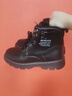 冬季馬丁靴子秋冬季高幫防水皮靴中筒加絨保暖棉鞋男士短靴雪地靴 Y522-1加絨黑色 41 曬單實(shí)拍圖