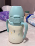 Grosmimi格羅咪咪嬰兒童保溫杯奶瓶吸管杯喝奶水杯進(jìn)口316不銹鋼保溫杯子 藍氣球316吸管保溫杯 200ml 曬單實(shí)拍圖