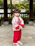 DUTRIEUX女童套裝秋冬周歲禮服女寶寶百天唐裝兒童國風(fēng)抓周過(guò)年衣服拜年服 秋冬加絨款+錦鯉包 加絨 90 吊牌 曬單實(shí)拍圖