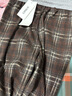 ONLY 2025夏季通勤風(fēng)復古格子褲直筒褲長(cháng)褲休閑褲女|125314021 曬單實(shí)拍圖