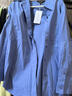 UR2026春季新款女裝潮流廓形棉質(zhì)寬松開(kāi)襟襯衫UWJ250071 藍紫 S 曬單實(shí)拍圖
