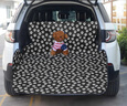 獵吶寵物車(chē)載墊狗狗車(chē)載墊后備箱防水狗墊車(chē)載狗窩防滑墊大型犬坐墊 爪印款 155*105cm   側邊：長(cháng)75cm高35cm 轎車(chē)suv車(chē)型通用 曬單實(shí)拍圖