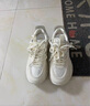 HR赫蓮娜女鞋子2025年冬季新款厚底增高老爹鞋運動(dòng)休閑鞋 氣質(zhì)銀 35 曬單實(shí)拍圖