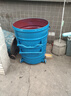YFPC360L鐵制戶(hù)外環(huán)衛市政鐵皮垃圾桶保潔清潔大號大容量帶輪鐵質(zhì)桶 特厚2.0厚藍色帶輪 曬單實(shí)拍圖