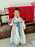 安妮優(yōu)兒（Anneyol）漢服女童冬季連衣裙中國風(fēng)過(guò)年拜年服兒童冬款加絨古裝 紫色 110 曬單實(shí)拍圖