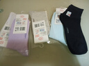 浪莎襪子女純棉秋冬白色女士全棉襪運動(dòng)中筒防臭四季棉襪 混色5雙-100%棉 5雙 均碼 曬單實(shí)拍圖