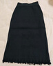 百圖betu女裝冬季新款半身裙松緊腰顯瘦半裙下擺流蘇裙子2411T70 黑色 L 曬單實(shí)拍圖
