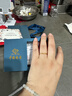 中國珠寶生日禮物送女友黃金戒指女足金莫比烏斯戒指環(huán)固口光面 曬單實(shí)拍圖