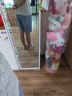 茹軒五分牛仔褲女夏季薄款高腰寬松顯瘦直筒闊腿短褲5分中褲a字馬褲子 藍色破洞款 8536 26(建議80-95斤左右) 曬單實拍圖