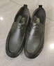 駱駝牌 商務(wù)休閑皮鞋男套腳樂(lè )福鞋軟皮軟底爸爸鞋 P13A211016黑色42 曬單實(shí)拍圖
