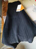 璇醇毛呢羊絨半身長(cháng)裙羊毛裙女士秋冬季中長(cháng)款高腰百褶大擺裙A裙 黑色 L_110--120斤 曬單實(shí)拍圖