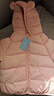 G.duck兒童輕薄羽絨棉服寶寶短款棉襖男女童連帽棉衣小童嬰兒洋氣外套潮 粉紅色 90 cm 曬單實(shí)拍圖