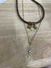 南啵丸美拉德波西米亞民族風(fēng)疊戴項鏈女款復古穿搭choker鎖骨鏈川西配飾 雙層星星太陽(yáng)項鏈 曬單實(shí)拍圖