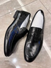 維絲圖西品牌男士純皮休閑皮鞋男2025新款潮流瘦版真皮素面商務(wù)正裝鞋 黑色 42 曬單實(shí)拍圖