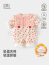宜爽兒嬰兒連體衣秋冬季加絨加厚哈衣寶寶保暖爬服 草莓仙子   90cm    曬單實(shí)拍圖