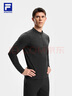 斐樂(lè ) 斐樂(lè )官方男裝針織長(cháng)袖外套2025秋新款健身運動(dòng)基礎防曬夾克男 深黑-BK 2XL 185/104A/XXL 曬單實(shí)拍圖
