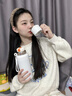 初聽(tīng)保溫杯大容量316女泡茶男便攜學(xué)生大號保溫壺帶蓋茶水分離水杯子 白色800ML【雙層杯蓋+便攜提手】 曬單實(shí)拍圖