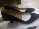 穿高跟鞋的吳大叔2025新款通勤百搭基礎款尖頭高跟鞋氣質(zhì)絨面細跟女鞋時(shí)尚細跟單鞋 曬單實(shí)拍圖
