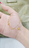 中國黃金（CHINA GOLD）黃金小蠻腰雙層手鏈女款足金百搭手飾品圣誕節生日禮物送女友老婆 小蠻腰雙層手鏈  約2.9g 曬單實(shí)拍圖