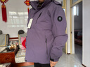 緹米媗媽媽春裝防風(fēng)衣加厚外套可拆卸內膽中老年女裝春秋三合一時(shí)尚上衣 紫色（可拆卸抓絨+防風(fēng)外套） 2XL 【建議130-145斤】 曬單實(shí)拍圖