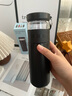 威爾基保溫杯男款茶杯男士泡茶高檔專(zhuān)用水杯泡茶杯茶水分離杯子喝茶杯 【黑色】茶水分離保溫杯 500ml 曬單實(shí)拍圖