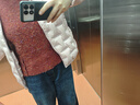 百圖betu女裝冬季新款毛衣圓領(lǐng)寬松紐扣下擺設計感毛衣女2411T50 紅色 L 曬單實(shí)拍圖