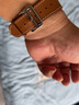 維途（vetoo）Apple watch真皮表帶愛馬仕款男適用于蘋果手表iwatch S8 7 6 5代 棕色單圈 42/44/45/49MM 曬單實(shí)拍圖