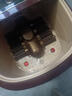 美爾潤足浴盆全自動(dòng)按摩泡腳桶電動(dòng)加熱恒溫家用洗腳盆 698電動(dòng)按摩+遙控+足藥 曬單實(shí)拍圖