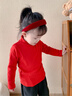 嘟嘟家兒童打底衫拜年服冬款寶寶長(cháng)袖t恤冬裝男童過(guò)年衣服女童新年童裝 紅色 100 曬單實(shí)拍圖