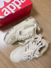 卡帕（Kappa）官方板鞋男面包鞋透氣低幫滑板鞋耐磨防滑休閑運動(dòng)鞋 白棕色 40 曬單實(shí)拍圖