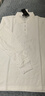 立蒙（LIMENG）珠地棉長(cháng)袖T恤男士純色POLO衫全棉翻領(lǐng)大碼t袖衫潮 白色 175 曬單實(shí)拍圖