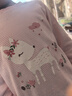 戴維貝拉兒童內衣套裝秋季女童秋衣秋褲童裝小童寶寶家居服睡衣 曬單實(shí)拍圖