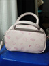 chongsukei小&ck哈嘍kitty貓保齡球波士頓包2025新款超火kt手提斜挎包大容量 白色 加掛件 曬單實(shí)拍圖