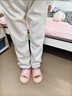 若盼日系冬天褲子軟妹秋冬長(cháng)褲小眾時(shí)尚洋氣甜美減齡少女感學(xué)生直筒褲 白色加絨褲  S 85-95斤 曬單實(shí)拍圖