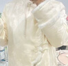 三彩【素梅流光】2025冬季新款90白鵝絨羽絨服寬松直充外套C 米白色花卉 S 155/80A 曬單實(shí)拍圖
