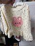 班喜迪女童衛衣春裝2026新款洋氣寶寶公主上衣春秋裝套頭衫兒童衣服童裝 米色 110 曬單實(shí)拍圖