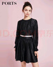 PORTS寶姿商場(chǎng)同款春季新品女裝連衣裙SD8D023PWA003 黑色 S (4) 曬單實(shí)拍圖