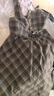 Olrain歐芮兒復古通勤套裝秋季女裝馬甲半裙兩件套 格子（第二批） XL 曬單實(shí)拍圖