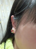 伊燦輕奢法式橄欖綠鋯石耳釘氣質(zhì)絕美高級感耳夾2025新款爆款小眾耳飾 紅色鋯石耳釘 曬單實(shí)拍圖